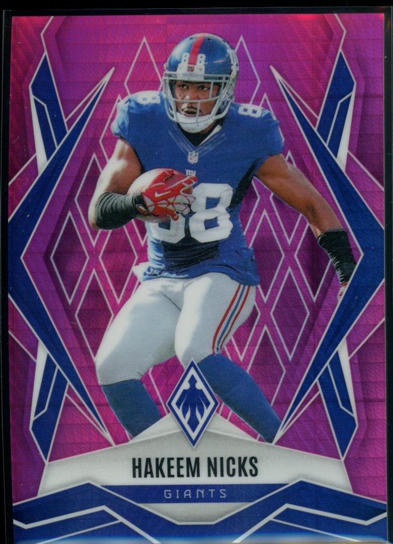2025 Panini Phoenix #86 Hakeem Nicks Pink Winter Prizm #/299