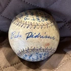 Baseball Signed by Babe Didrikson Game Played With House of David 8/10/1934