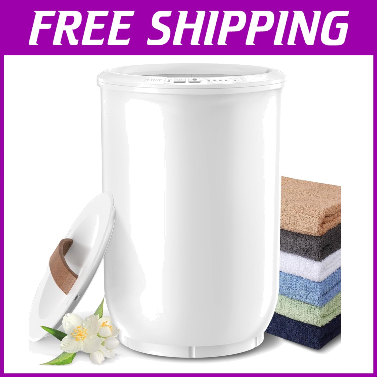 Luxury Heated Towel Warmer for Large Bath Towels - Perfect Home Spa Essential  