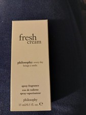 Philosophy Fresh Cream Eau de Toilette EDT Spray 0.5 oz/15ml NIB