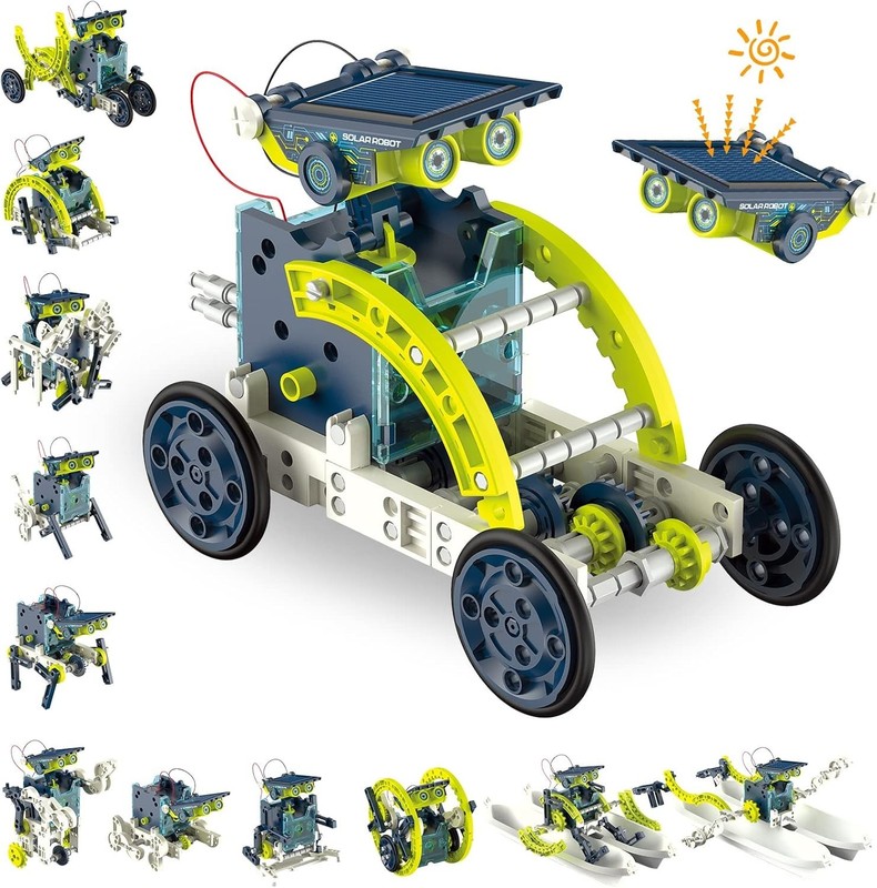 Solar Robot Toy 13-in-1 Educational Science Kit DIY Building Toy Construction