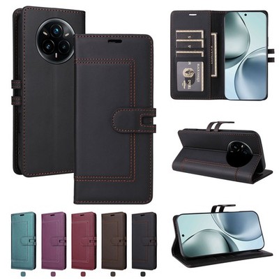 Hülle Für Realme 14x V70 14 Pro Plus Leder Stoßfeste Handyhülle Schutz Cover