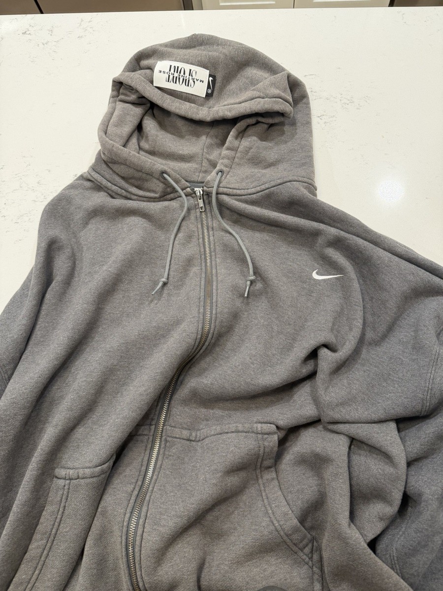 Nike x Martine Rose Sport Full Zip Fleece Hoodie Gray XXL Men's