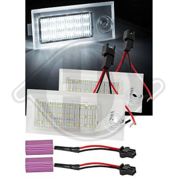 LED Diederichs Kennzeichenleuchte Hinten FüR Audi A3 8L1 A4 Avant 8D5 B5 4B-image