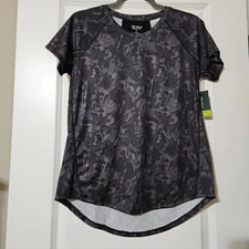 Tek Gear Womens Workout Gear Short Sleeve Top With Mesh Back Detail Sz S NWT