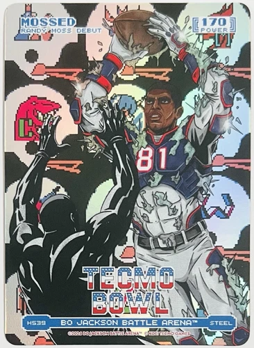 2026 Bo Jackson Battle Arena Tecmo Bowl Mossed Randy Moss Helmets Battlefoil SSP
