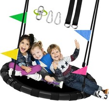 48 Inch Saucer Swing Kids Adults 900lbs Weight Capacity Heavy Duty Tree Swing