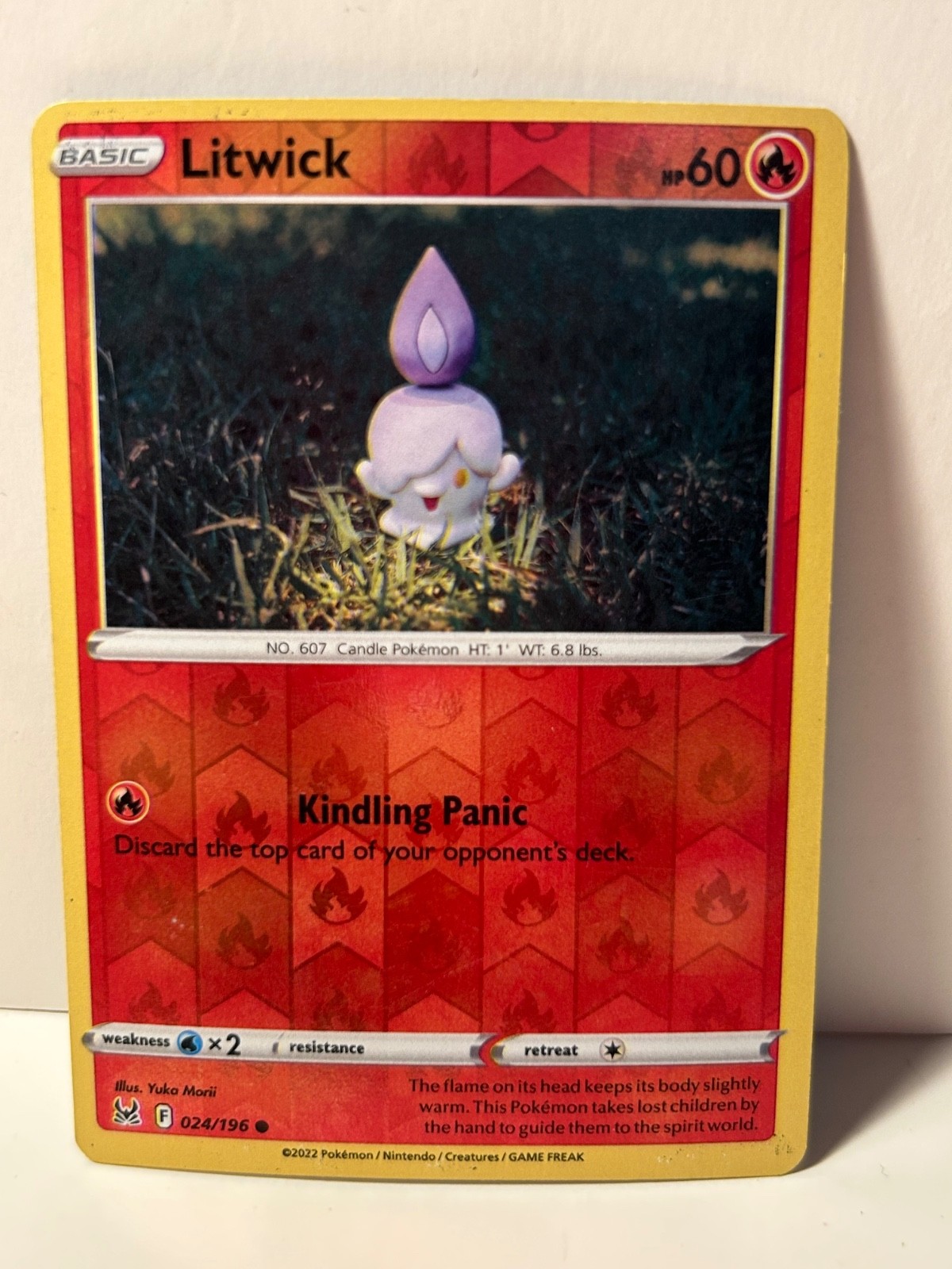 Litwick 24/196 Lost Origin Reverse Holo Common Pokemon Card TCG 024/196 NM/M
