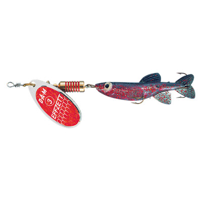 DAM MINNOW SPINNER #3 7G SINKING RED/GLITTER