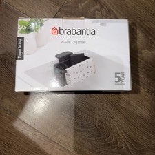 Brabantia In-Sink Organiser Caddy with Suction Cups & Drainage Holes (Dark Grey)