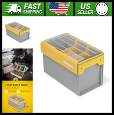 Plano Edge Premium Plastic Tackle Utility Box Clear Yellow Waterproof Organizer