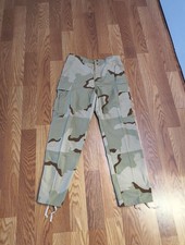 Vtg Propper Military Light Brown Camo Cargo Pants Men Adjustable