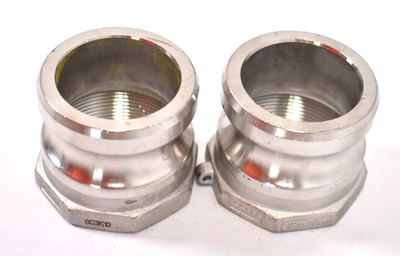 Lot of 2 Entire 1.5'' Type A Camlock Fitting Connectors Cam & Groove A200