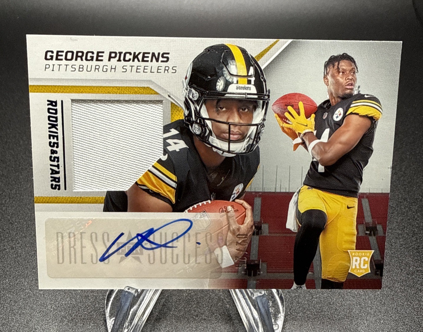 George Pickens Panini Rookies & Stars Dress for Success Autograph Relics #DSGP Base
