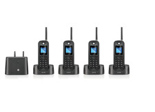 Motorola O214 DECT 6.0 Long Range Cordless Phone 4 Pack open box