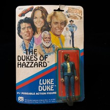 Mego Dukes of Hazard Luke Duke Action Figure 3 3/4" New on Card 1981