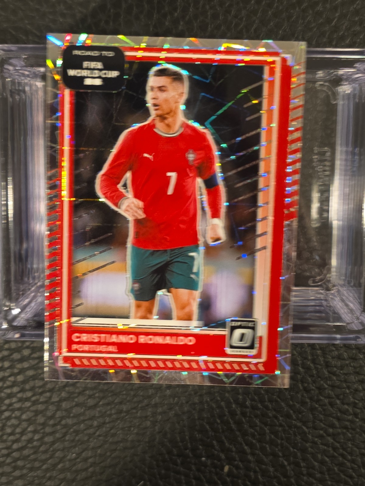 2025-26 Panini Donruss Optic FIFA Cristiano Ronaldo Velocity Prizm #91 Portugal view 5