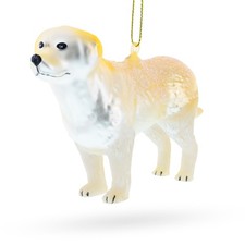 Golden Labrador Retriever in Glitter Ornament
