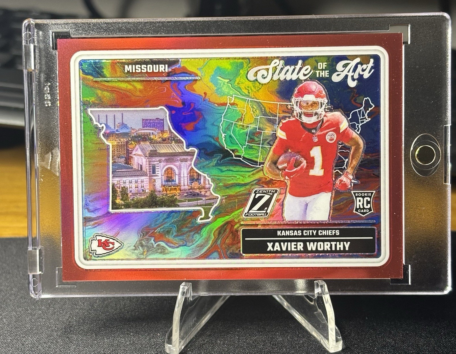 Xavier Worthy Panini Zenith State of the Art #21 Red