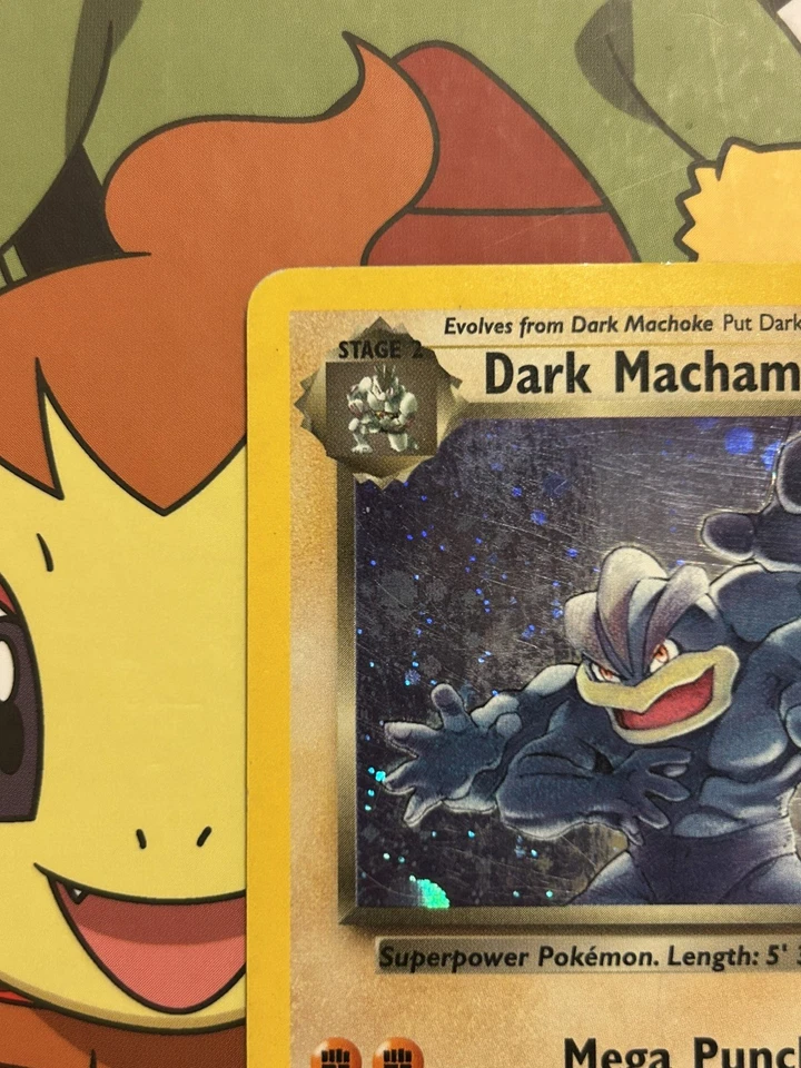 Dark Machamp 10/82 Holo Rare Team Rocket Unlimited 2000 Pokemon TCG - Image 3 of 4