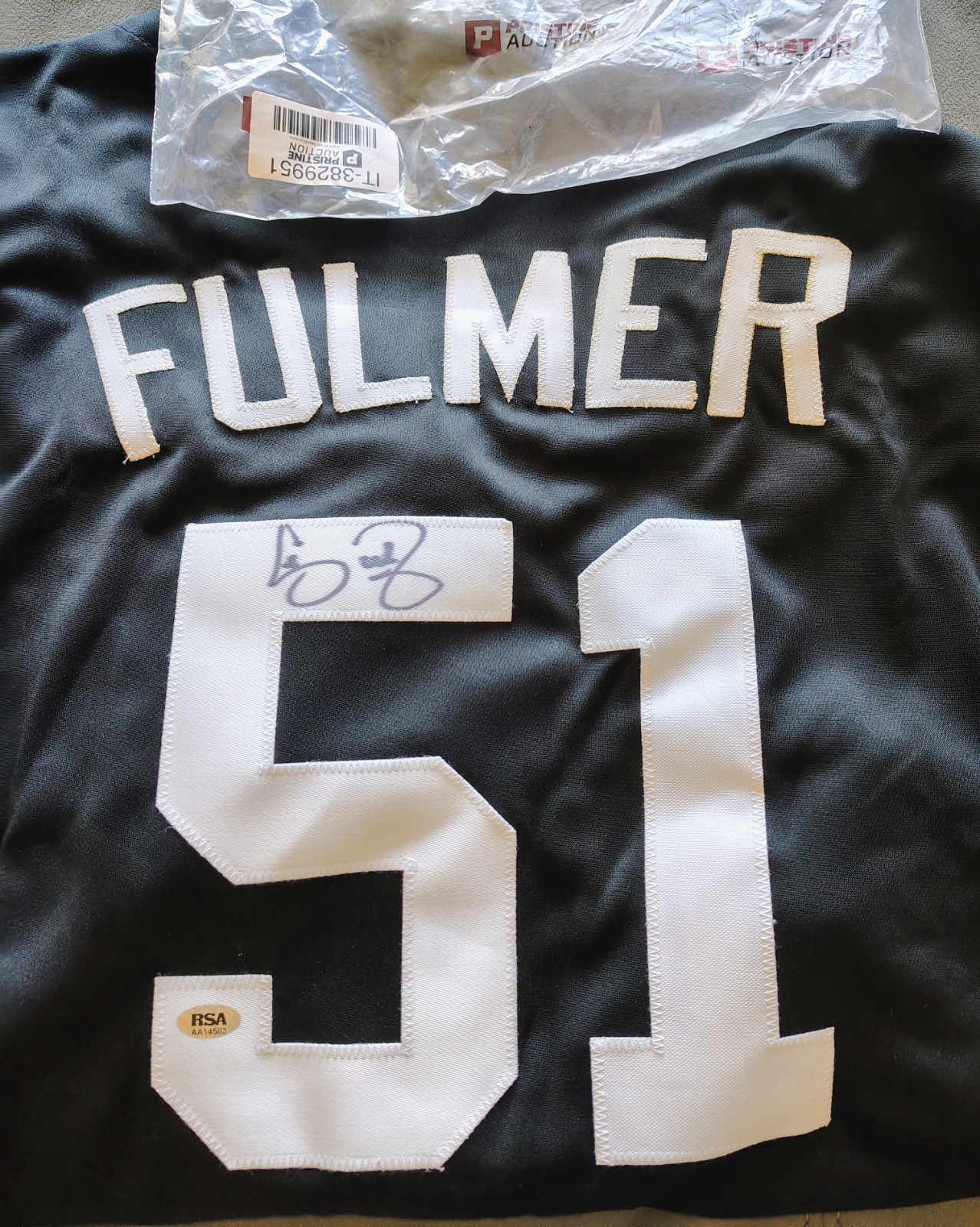 Carson Fulmer Signed Black Chicago White Sox Jersey RSA