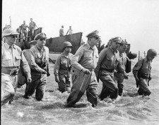 Gen. Douglas MacArthur  wading ashore, Leyte Island Photograph Print 11