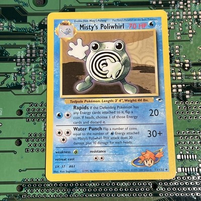 Misty's Poliwhirl 53/132 Gym Heroes Uncommon Pokemon Card
