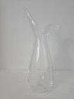 American Steuben Art Glass Sheared Rim Vase By  George Thompson 1960s 9.75"T