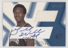 2001-02 SPx Signed SPx Rookie Jersey 98/800 Gerald Wallace (Blue) #94 Auto 5ox