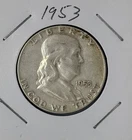 1953 Franklin Half Dollar 50C Silver Coin 🔥