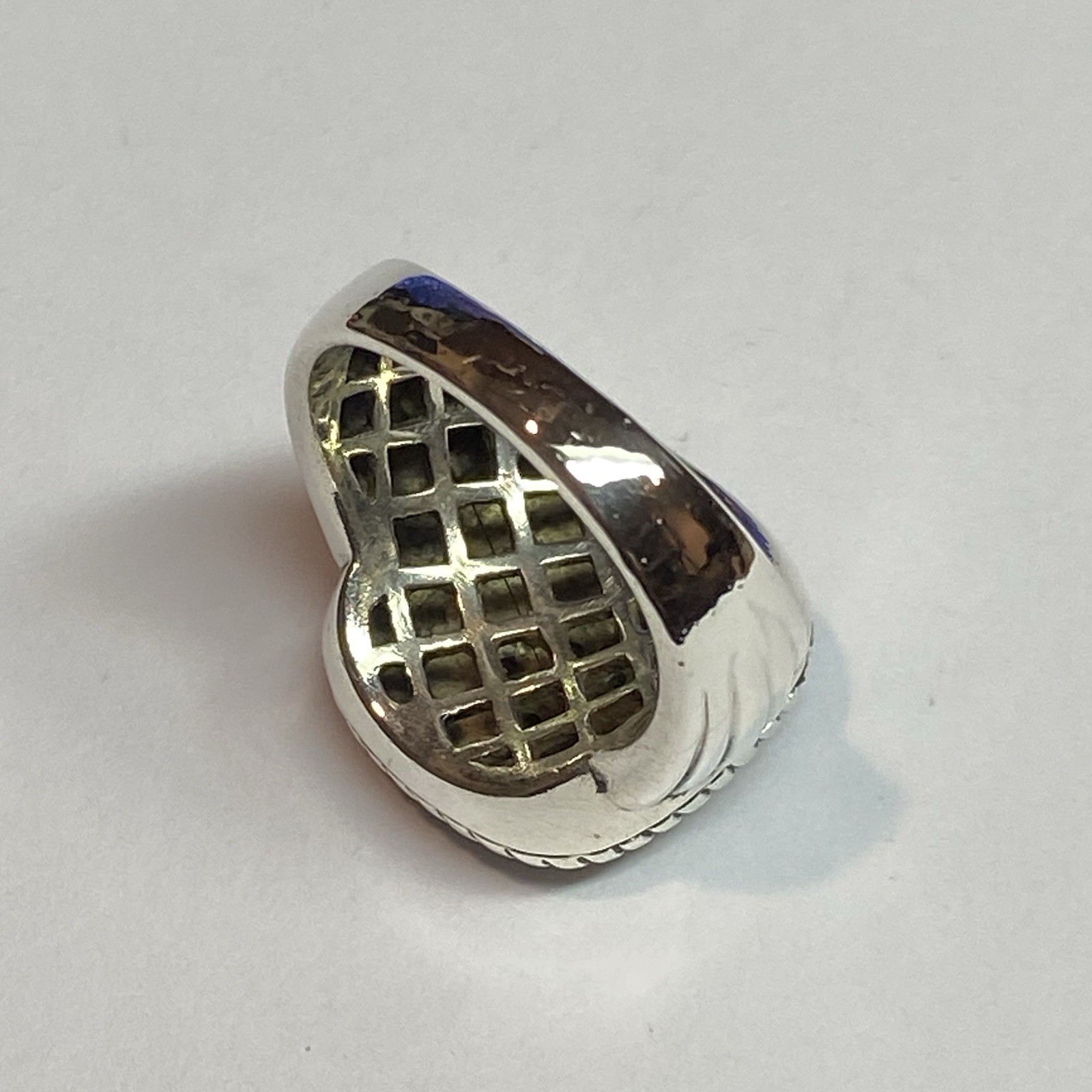 Diamond Square Statement Ladies Ring - Sterling S… - image 8