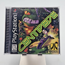 Sony PlayStation 1 PS1 Centipede Game Complete CIB Manual Black Label Vintage