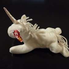 Ty Beanie Baby Mystic - MWMT Unicorn Irredescent horn  Yarn Mane 1994 