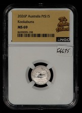 2026 P Australia 1/10 oz Platinum Kookaburra Coin - NGC MS 69 - SKU-G6675 2450.00 per troy oz