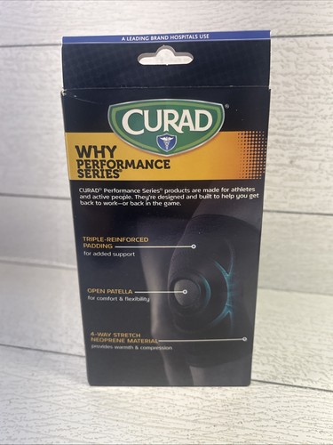 Curad Supporto Ginocchio Neoprene Pull-Over con Rotula Aperta, Grande 16-18" - Foto 4 di 5