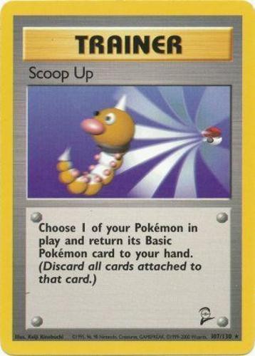 1x Scoop Up - 107/130 - Rare - Unlimited Edition Heavily Played Pokemon G1 - Bas