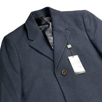 NWT Lauren Ralph Lauren Mens Luther Classic Fit Overcoat 36R in Midnight - $495