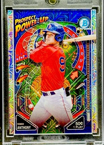 Roman Anthony RARE ROOKIE MOJO REFRACTOR BOWMAN CHROME INVESTMENT CARD SSP MINT