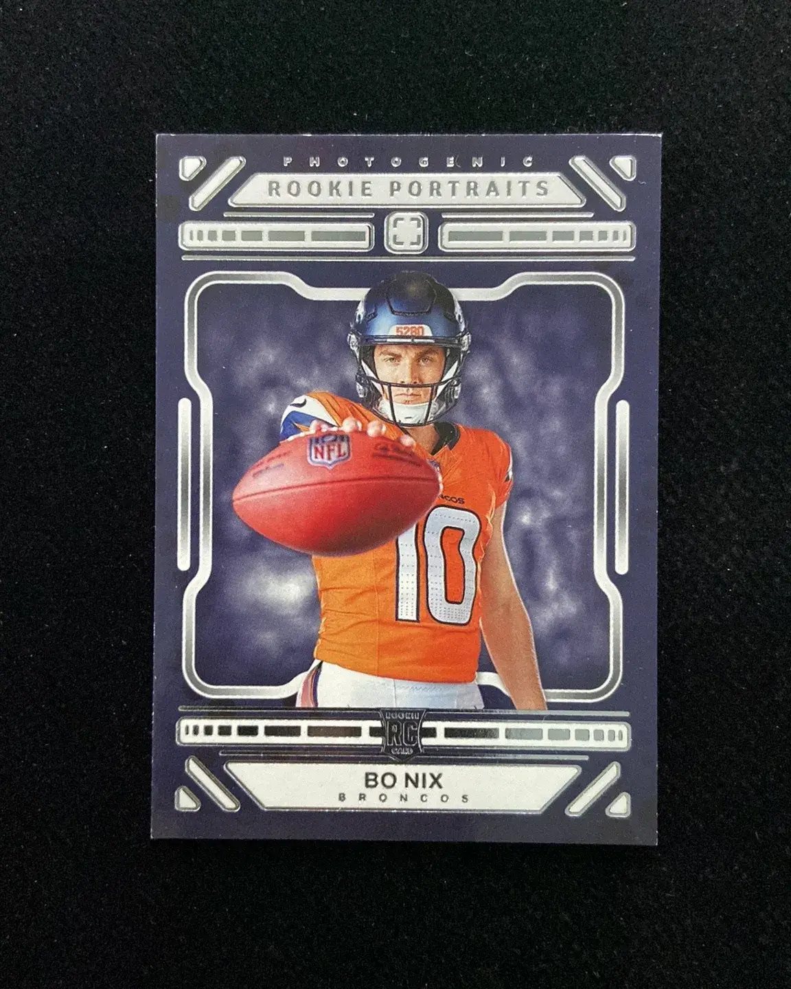 2024 Panini Photogenic Rookie Portraits #196 Bo Nix RC Rooike Broncos JP
