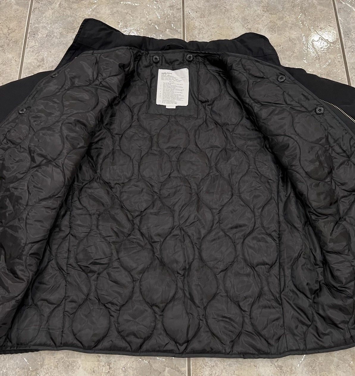 Rothco M-65 Field Jacket Mens XL Black Military Hooded Quilted Liner EXCELLENT image 12