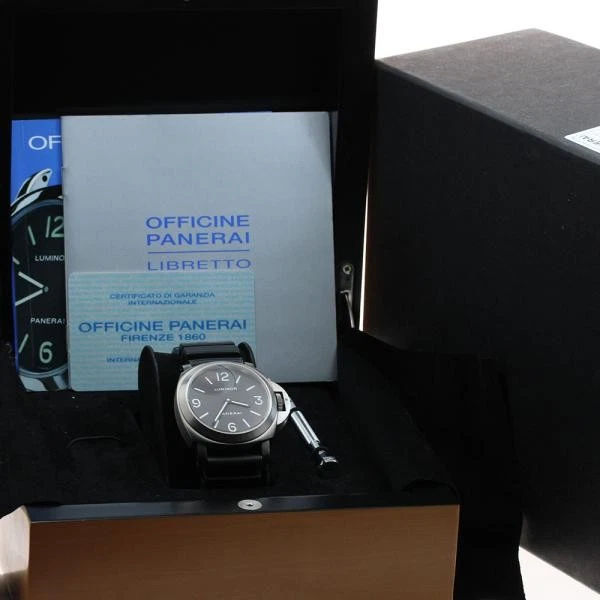 Panerai — Officine Panerai Luminor Base PAM00116 44mm Ti Hand-Winding Watch #C3259