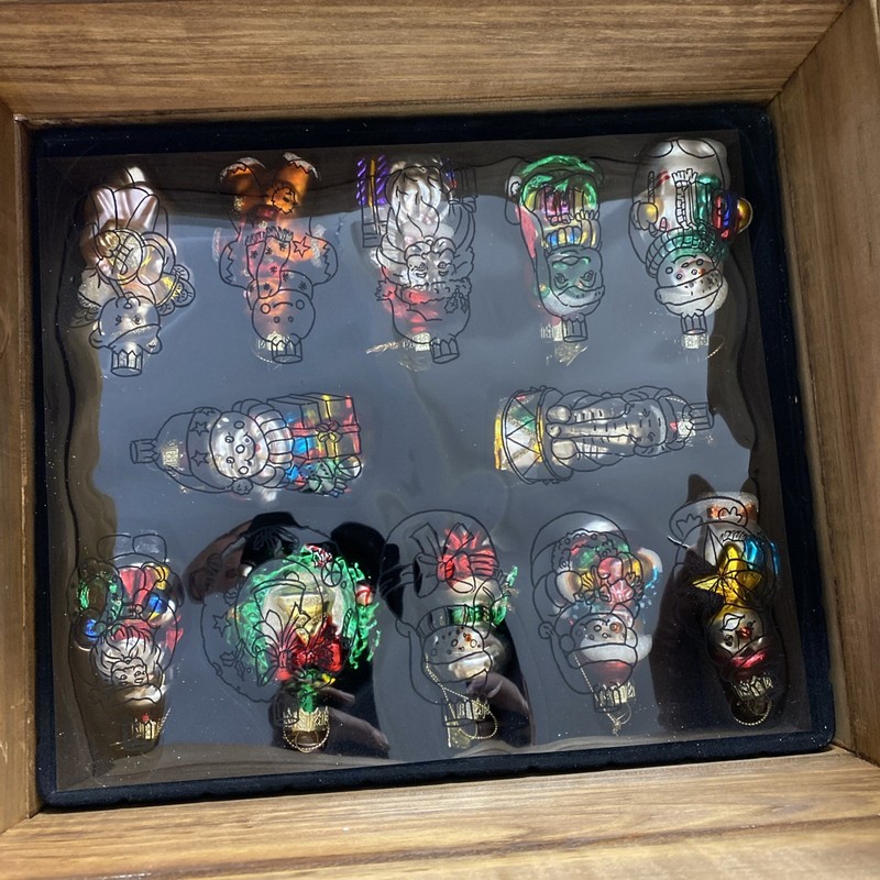 2001 THOMAS PACCONI CLASSICS BLOWN GLASS ORNAMENTS SET OF 36 MINT IN Crate