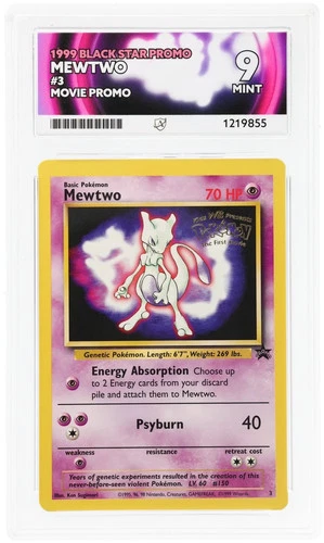 MEWTWO #3 ACE BLACK STAR PROMO POKEMON ACE 9