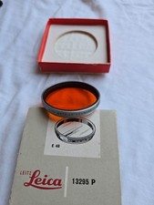 Original Leica 48mm Orange Or Filter E48 Chrome in Excellent Condition