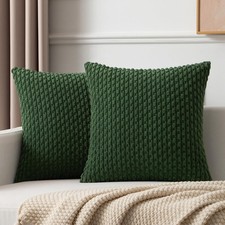 Kevin Textile Decorations Corduroy Soft Decorative Square Throw Pillow Cover ...