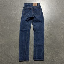 VTG 80s Levis 501 Jeans Mens 24x32 Blue Straight Button Fly Dark Wash Denim USA