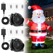 2 Pack 1.2A Inflatable Fan Replacement - 3000RPM Air Blower for Inflatables, ...