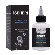 Tattoo Transfer Gel, 4Oz Stencil Cream - Fast  Clear Long Lasting Solution for