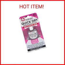 Nail-Aid Quick Dry Glass Shine Top Coat, Long Wear, Scratch Resistant Color, Cle