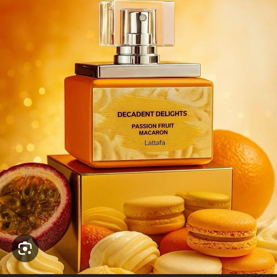 NIB Authentic Lattafa Decadent Delights Passion Fruit Macaron Perfume 1.7 fl oz